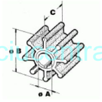 Impeleris - aušinimo sparnuotė Suzuki CEF 500319